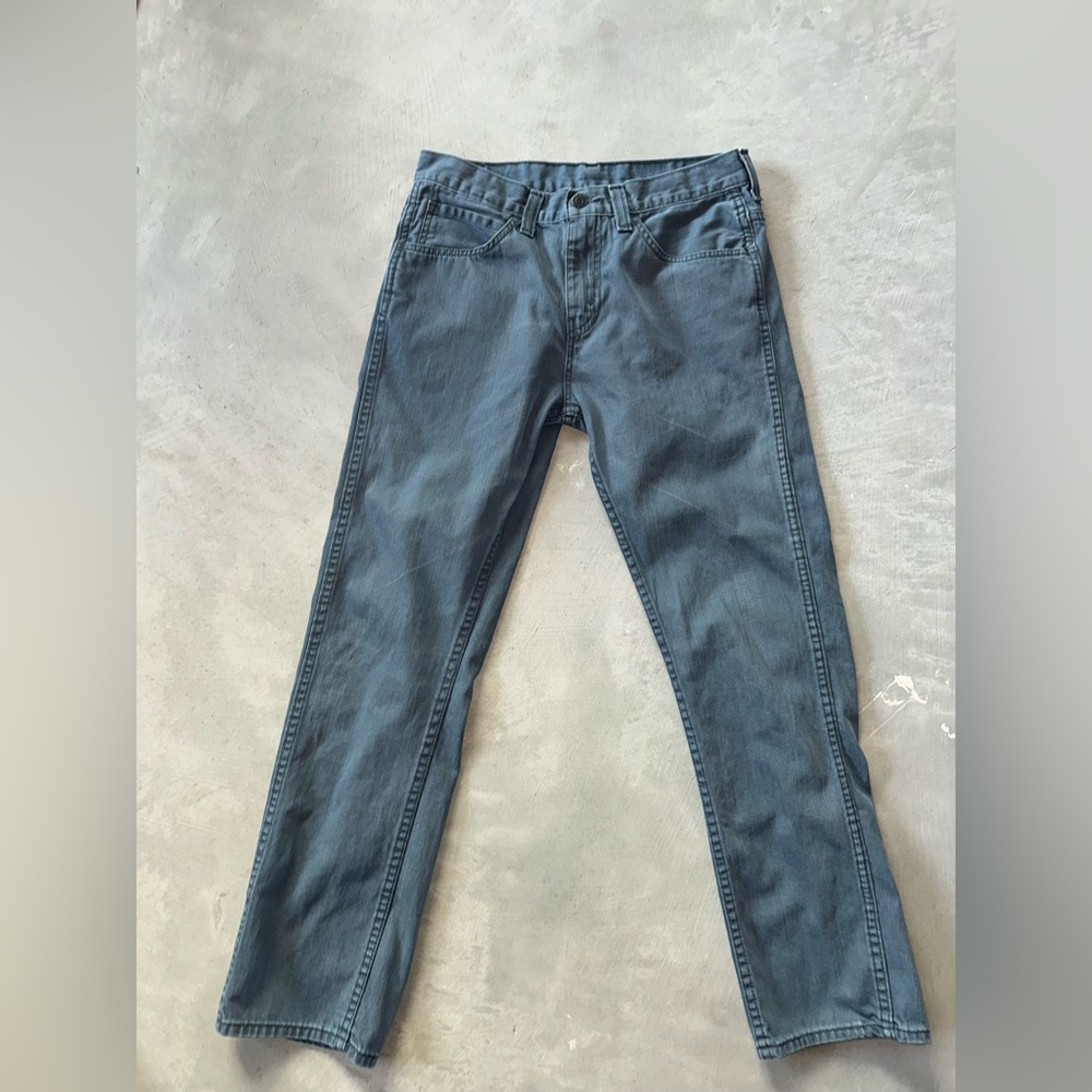 Levi's Men's Slate Blue Slim Straight Jeans 32X30